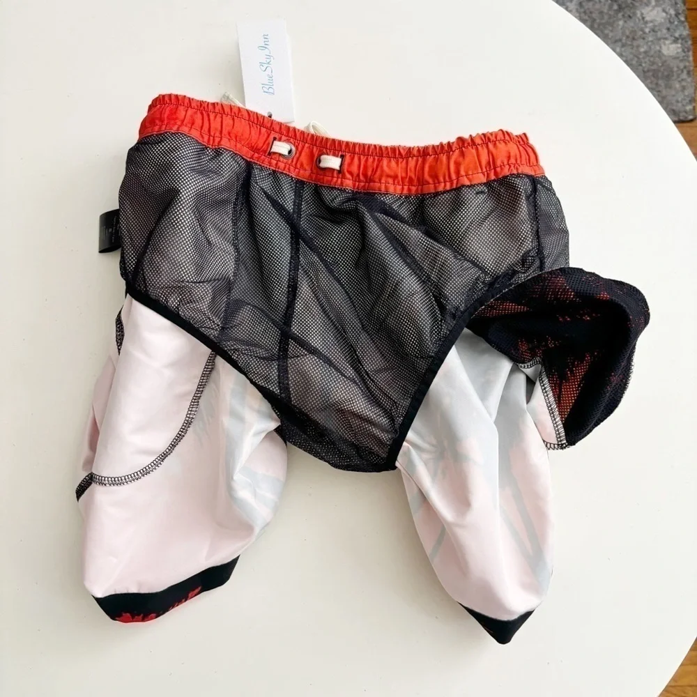 BLUE SKY INN Men’s 6” Sunset Palms Swim Trunks Size Small New Lined
